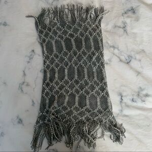 Grey Knit  Infinity Scarf